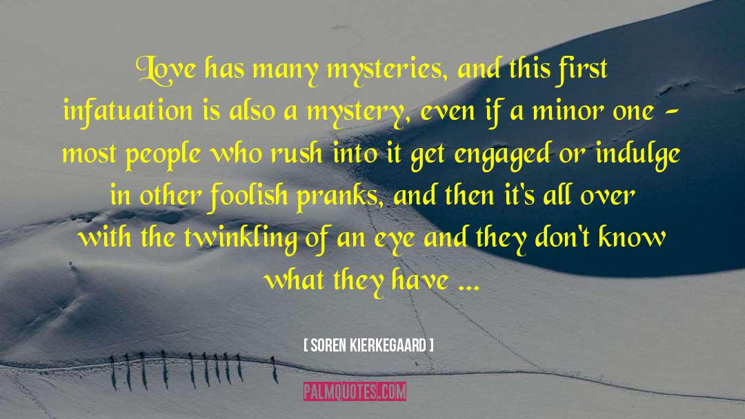 Mystery Thriller quotes by Soren Kierkegaard