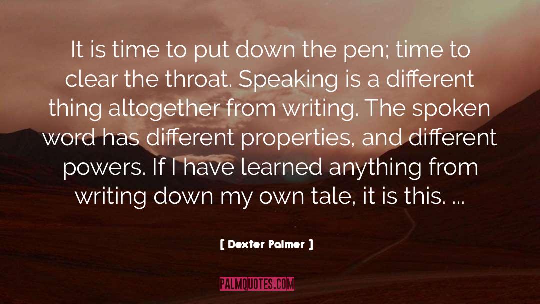 Mystery Writer quotes by Dexter Palmer