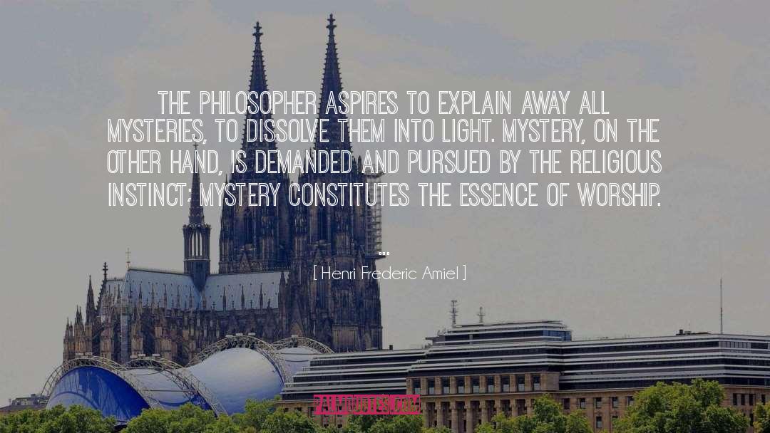Mystery Writer quotes by Henri Frederic Amiel