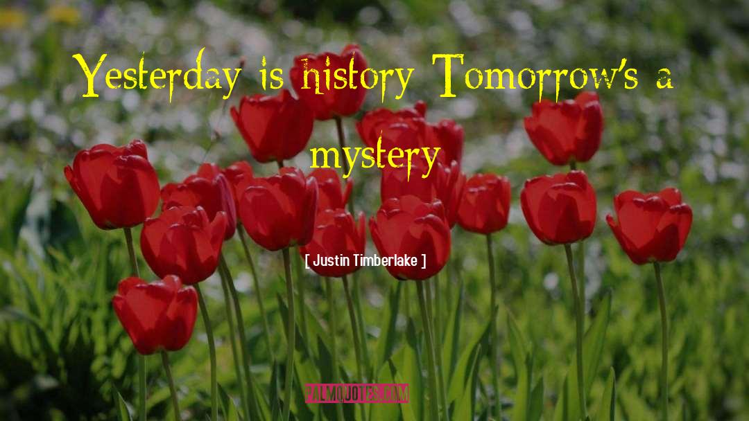 Mystery Writer quotes by Justin Timberlake