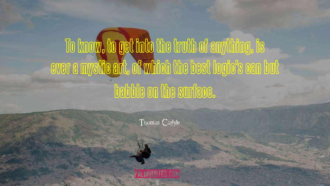 Mystic quotes by Thomas Carlyle