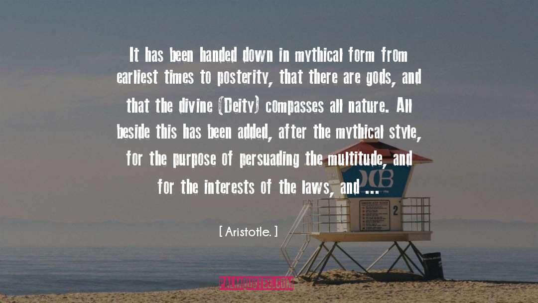 Mythical quotes by Aristotle.
