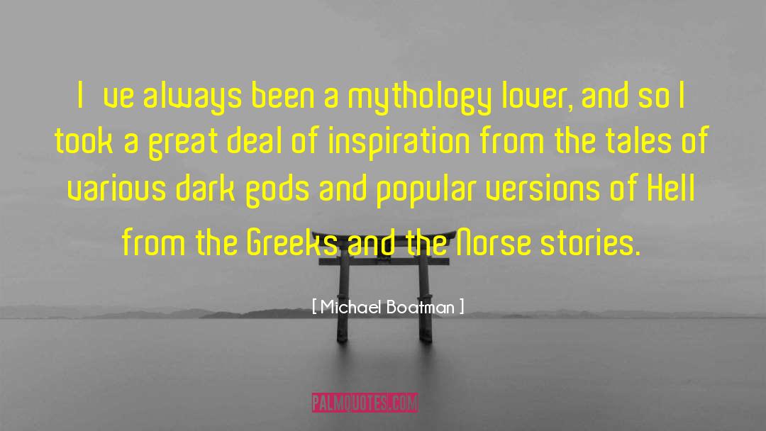 Mythology Philosophy quotes by Michael Boatman