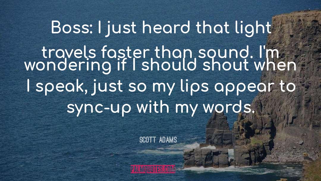 N Sync quotes by Scott Adams