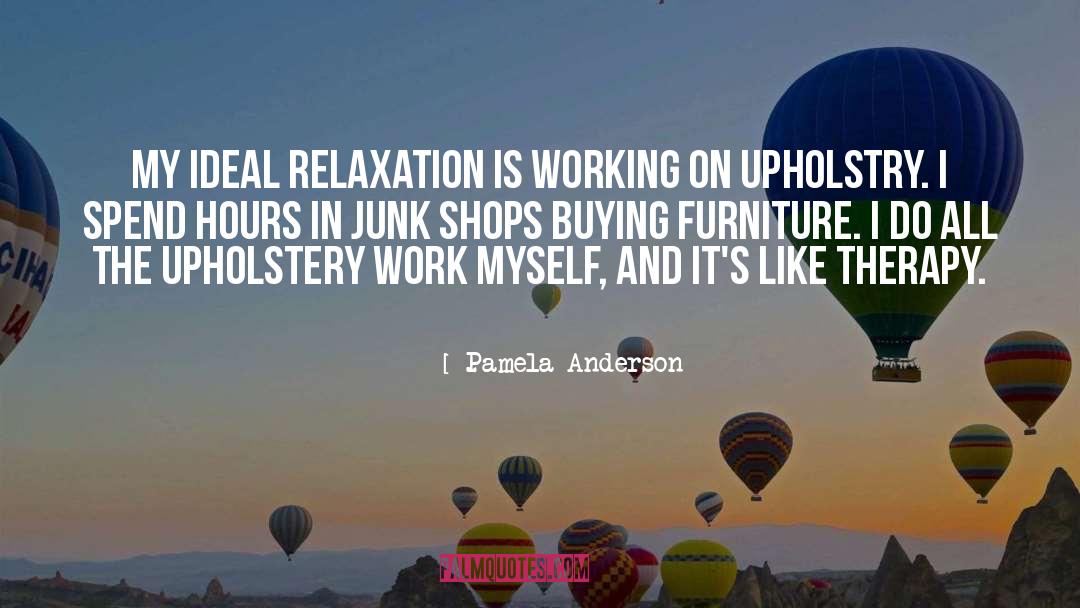 Naeve Upholstery quotes by Pamela Anderson