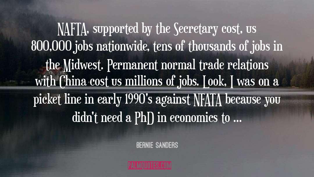 Nafta quotes by Bernie Sanders