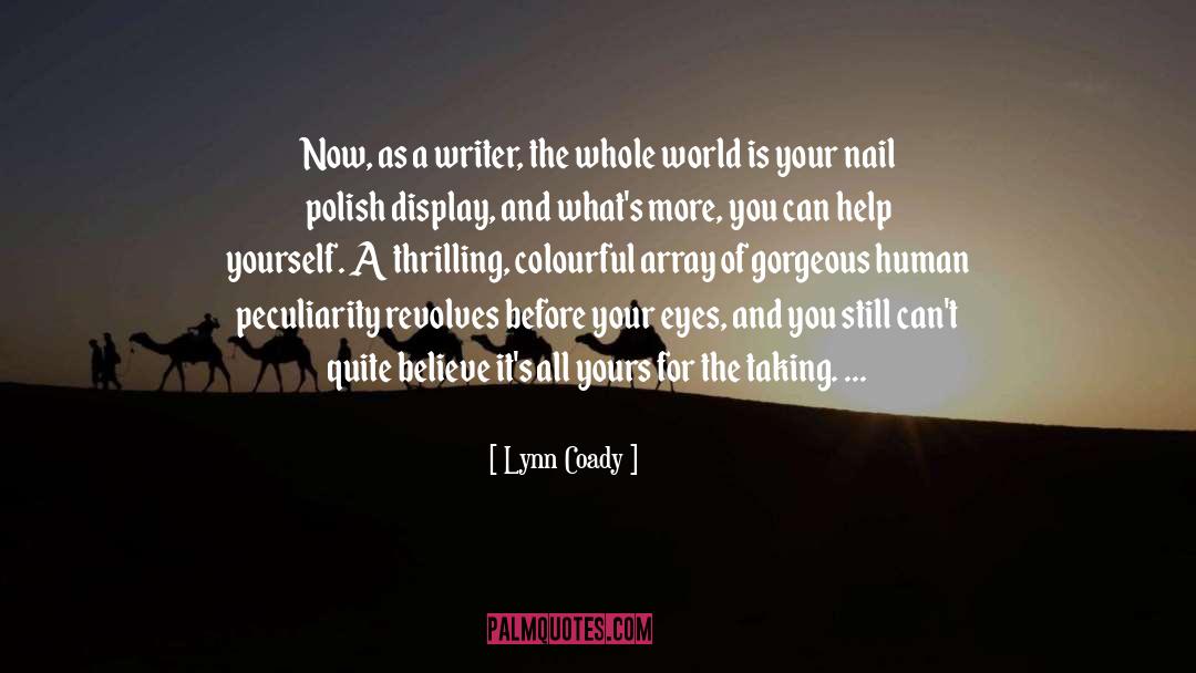 Nail Polish quotes by Lynn Coady