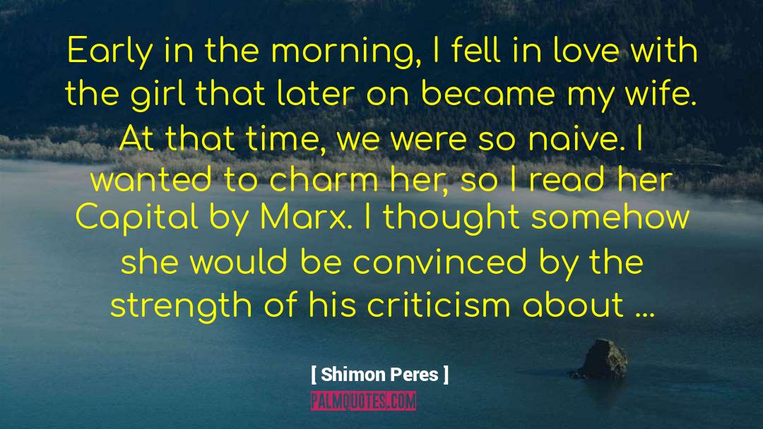 Naive quotes by Shimon Peres