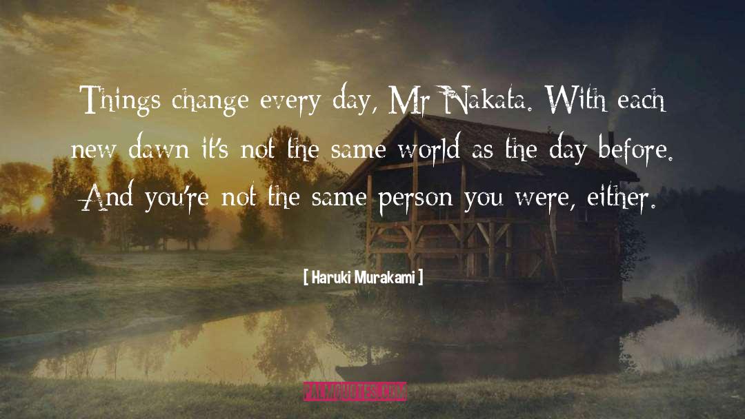 Nakata Jouji quotes by Haruki Murakami