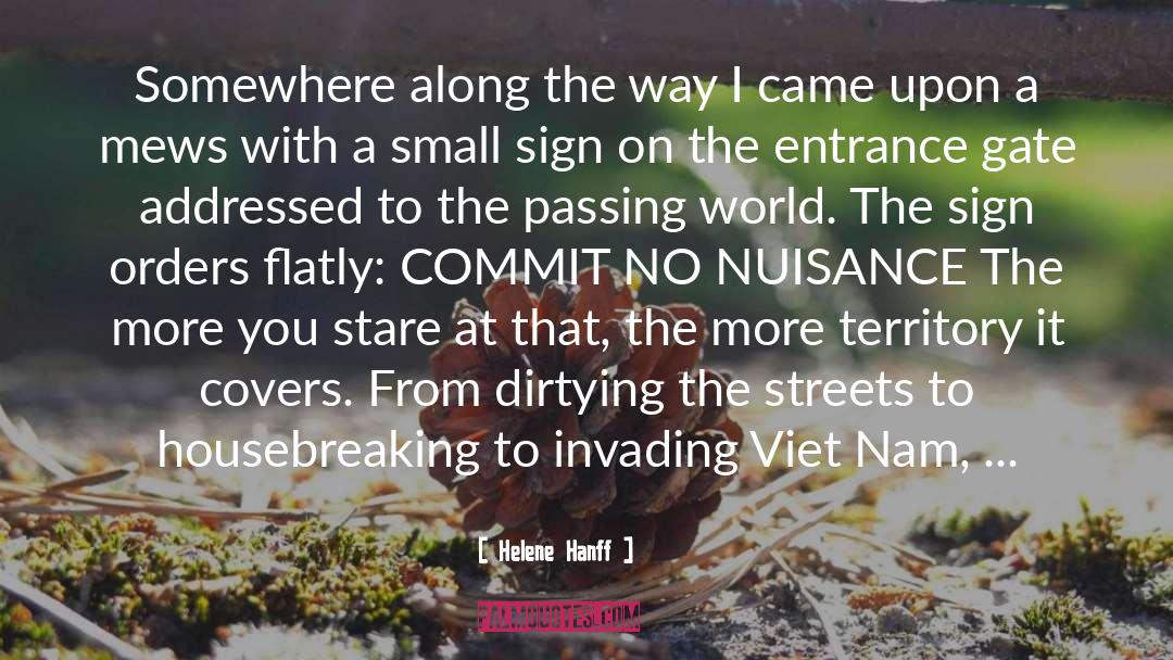 Nam quotes by Helene Hanff