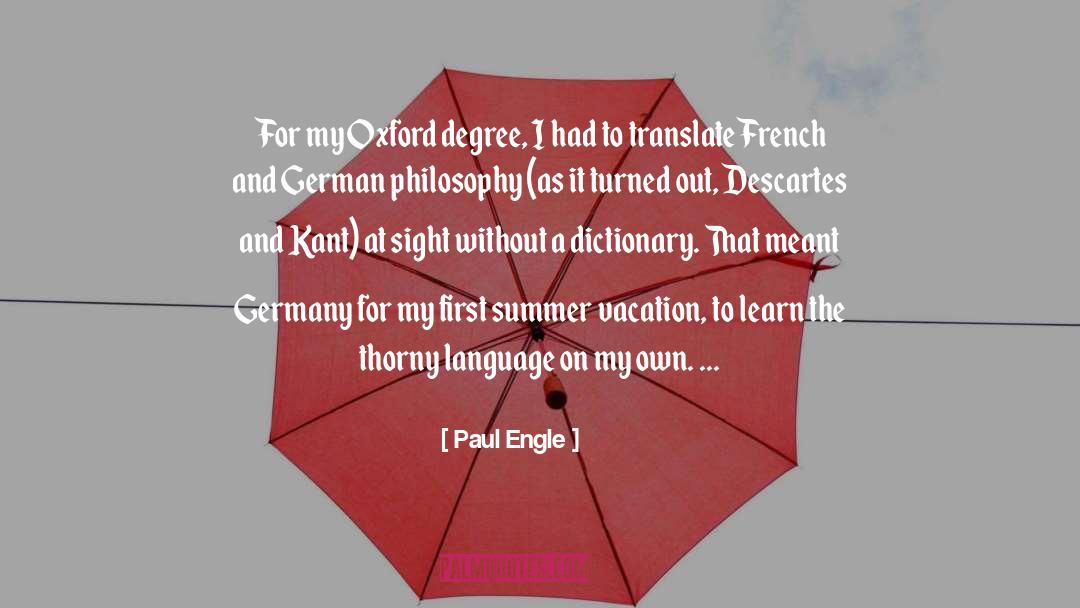 Name Dropping Translate To French quotes by Paul Engle