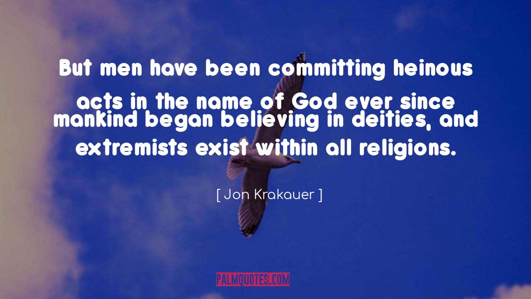 Name Of God quotes by Jon Krakauer