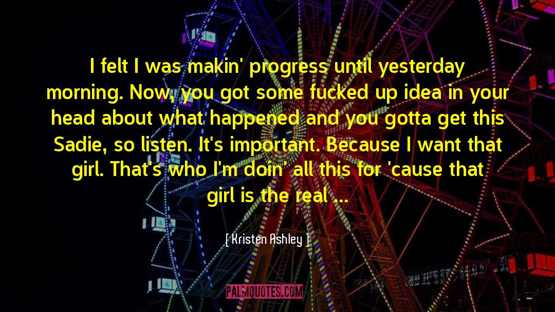 Nameless Girl quotes by Kristen Ashley