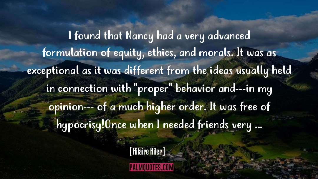 Nancy quotes by Hilaire Hiler
