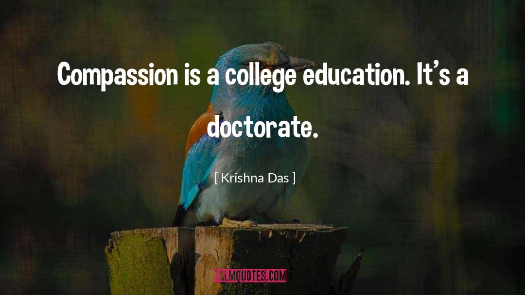 Nandha College quotes by Krishna Das