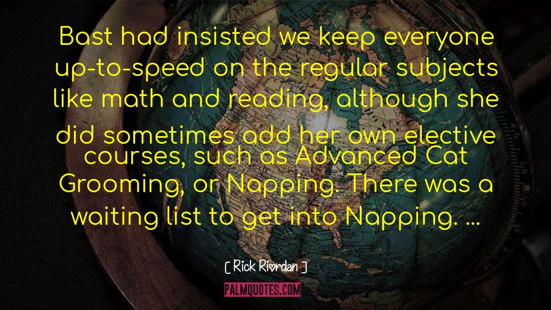 Napping quotes by Rick Riordan