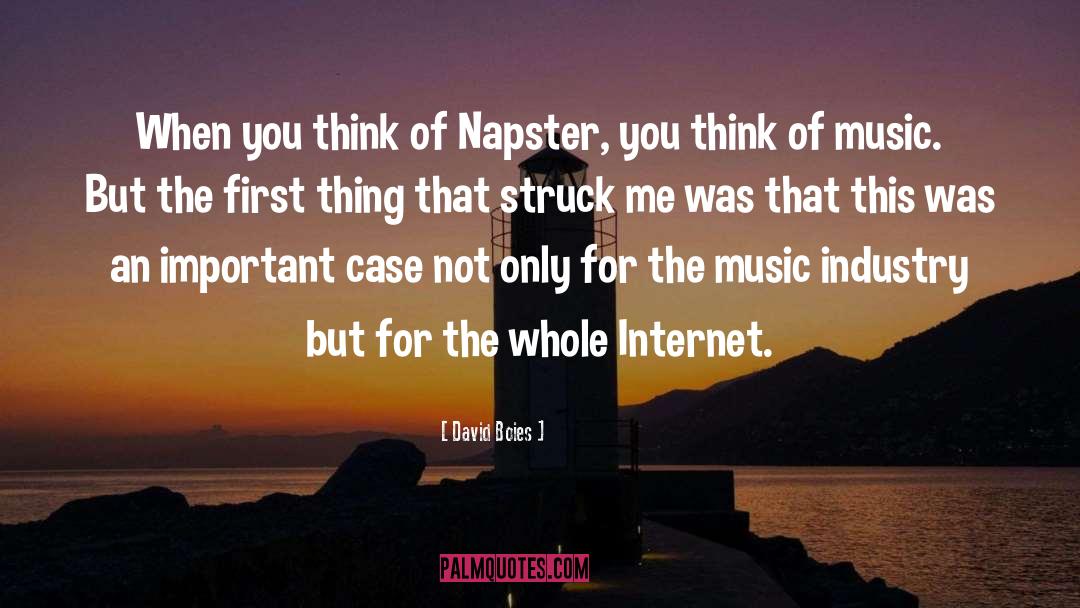 Napster quotes by David Boies