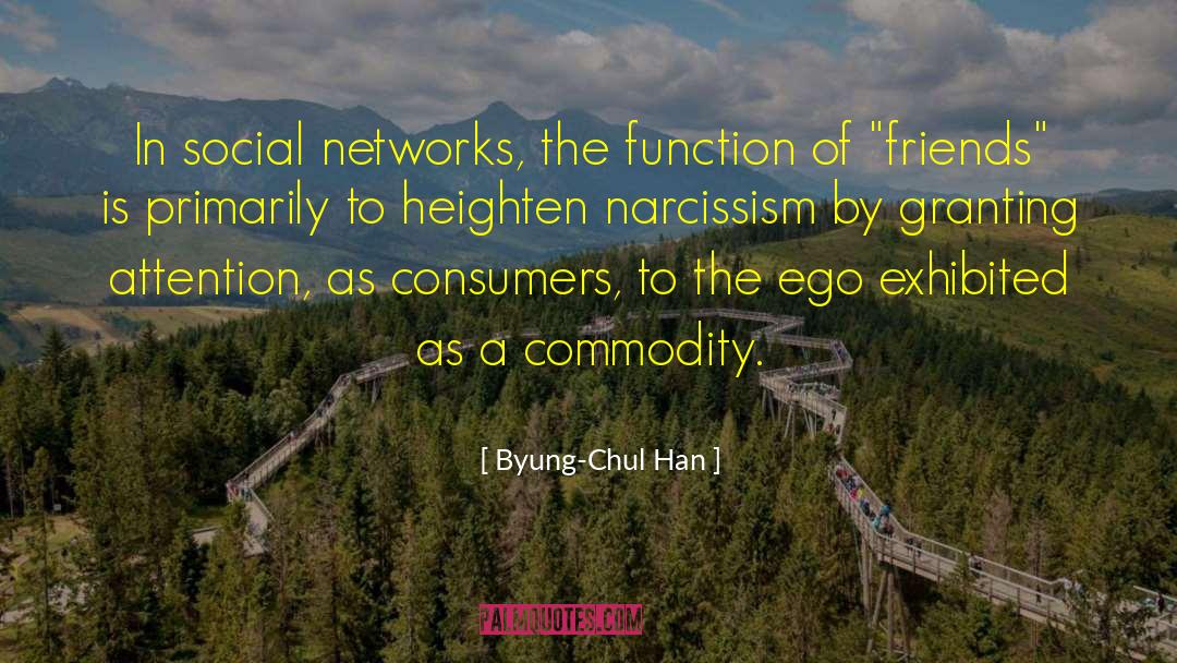 Narcissism quotes by Byung-Chul Han