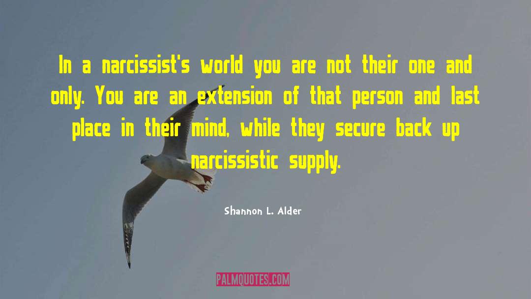 Narcissistic Supply quotes by Shannon L. Alder