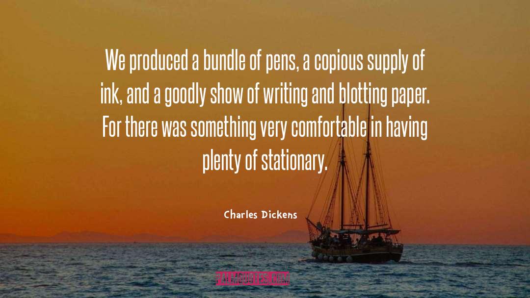 Narcissistic Supply quotes by Charles Dickens