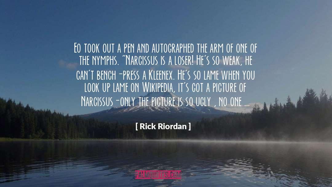 Narcissus quotes by Rick Riordan