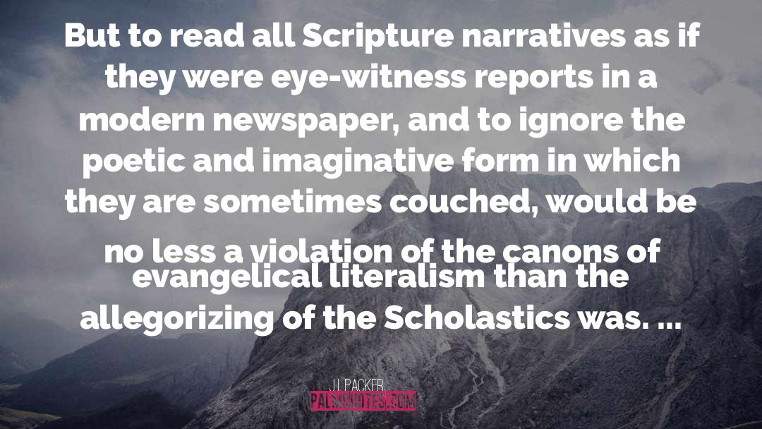 Narratives quotes by J.I. Packer