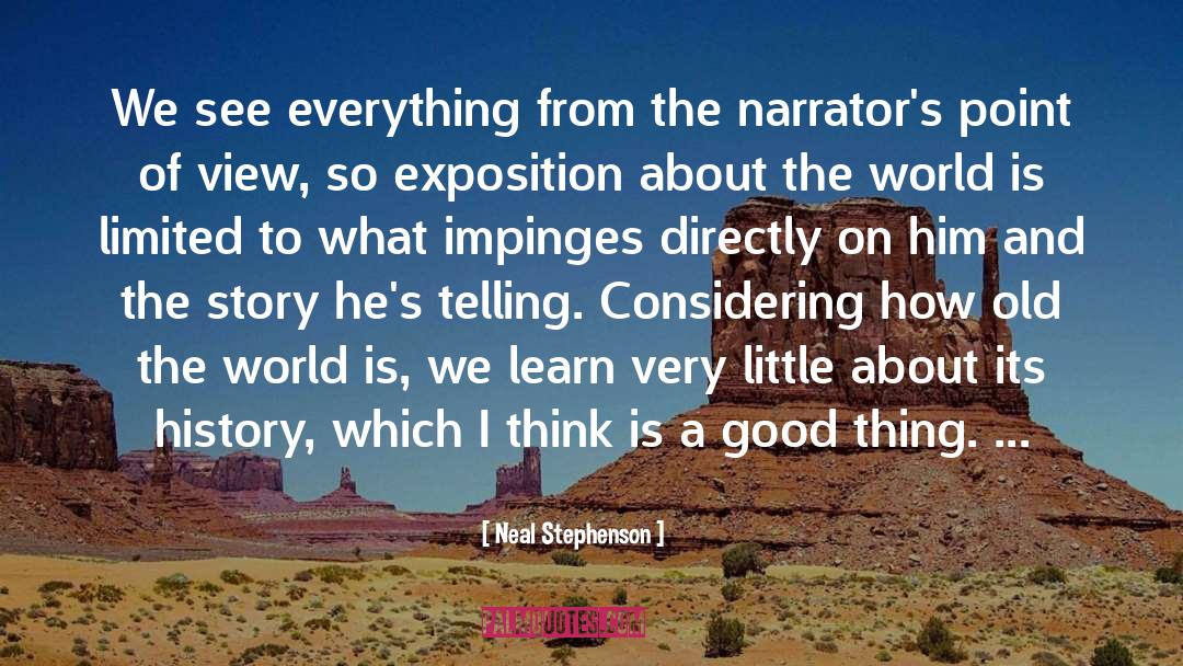 Narrators quotes by Neal Stephenson