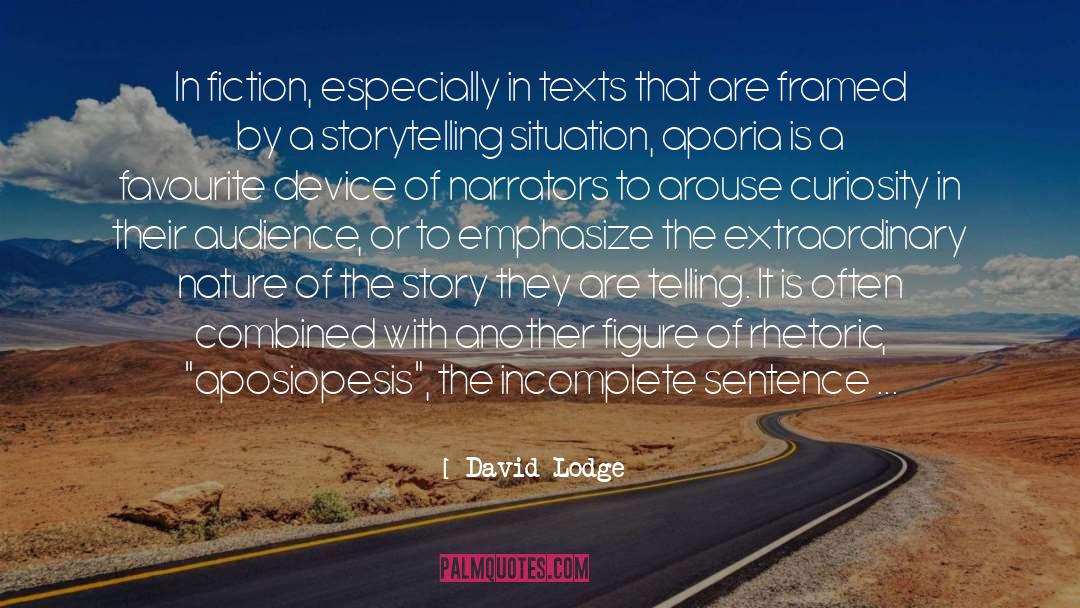 Narrators quotes by David Lodge