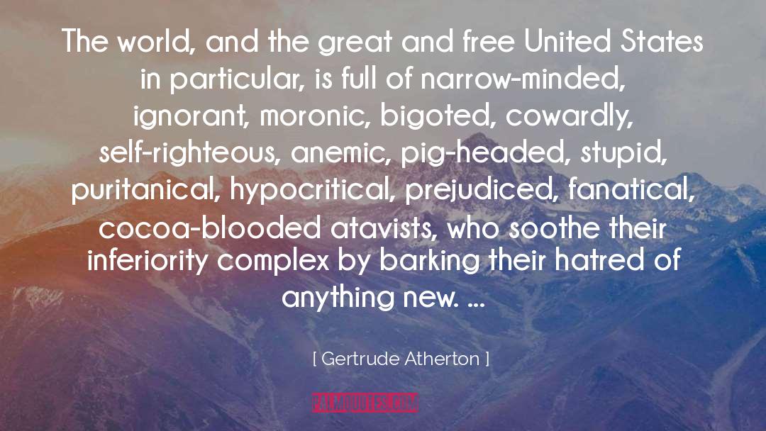 Narrow Minded quotes by Gertrude Atherton