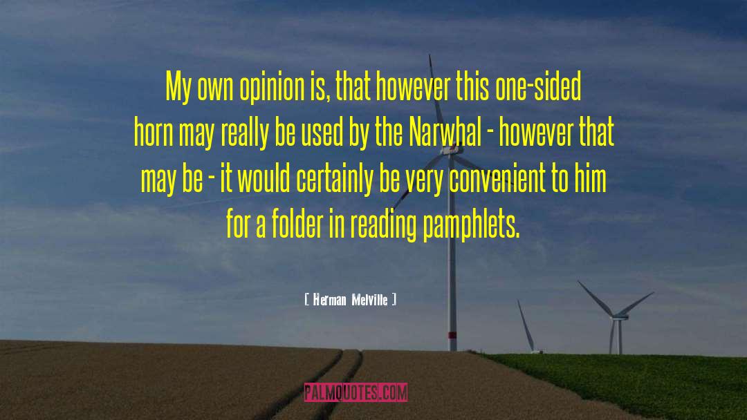 Narwhal quotes by Herman Melville