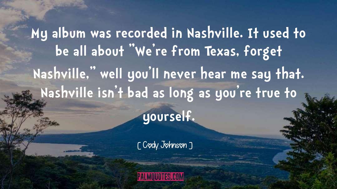 Nashville quotes by Cody Johnson