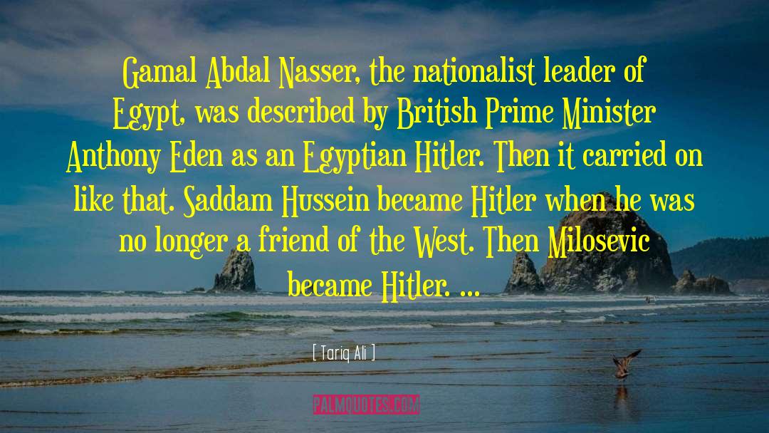 Nasser quotes by Tariq Ali