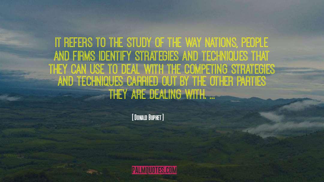 Nation Blames Other Nations quotes by Donald Buphet