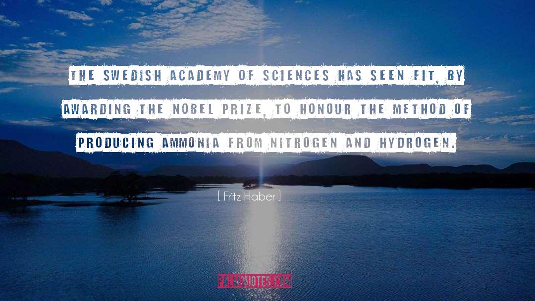 National Academy Of Sciences quotes by Fritz Haber
