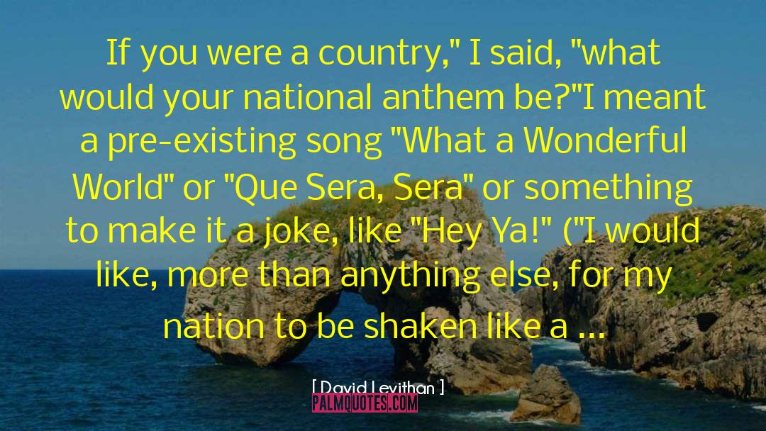 National Anthem quotes by David Levithan