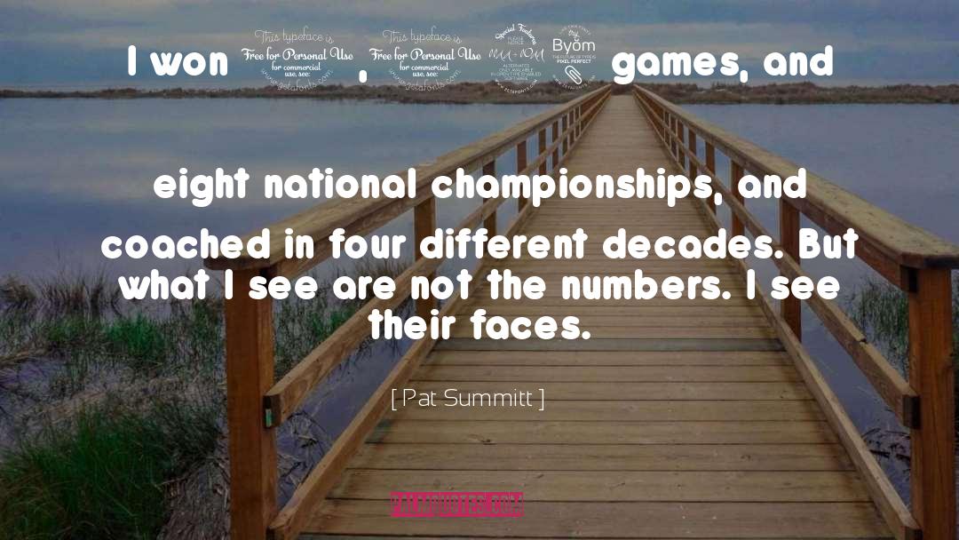 National Championships quotes by Pat Summitt