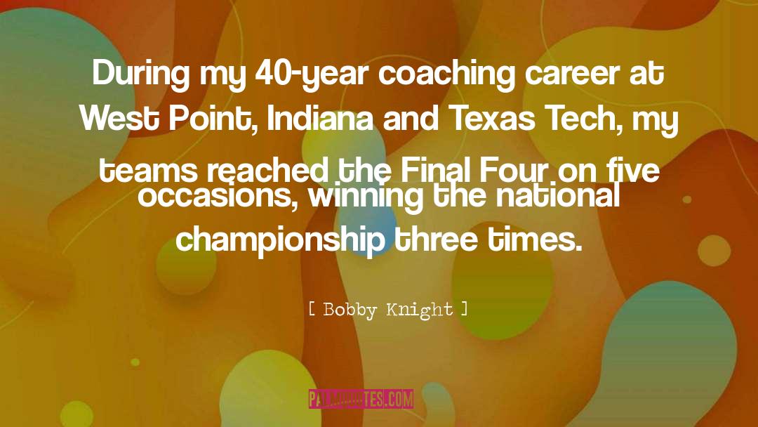 National Championships quotes by Bobby Knight