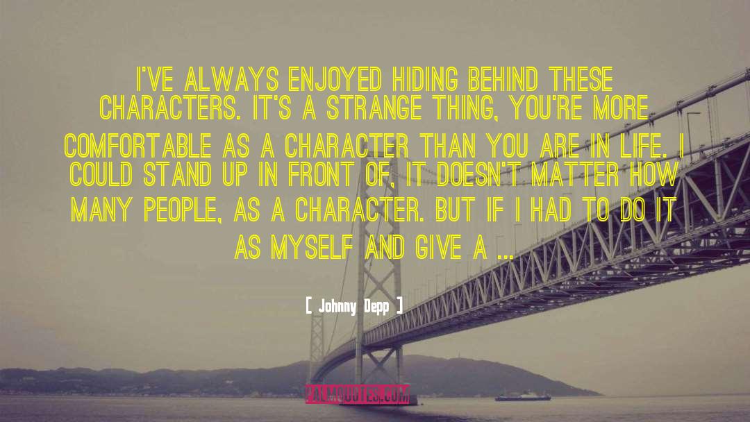 National Character quotes by Johnny Depp