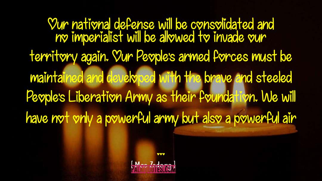 National Defense quotes by Mao Zedong