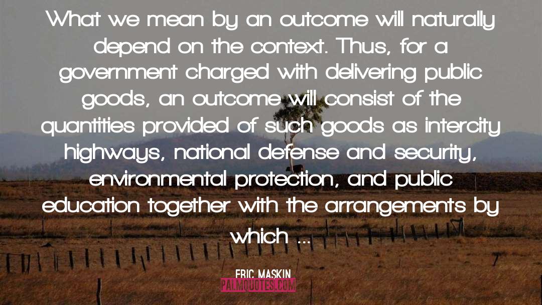 National Defense quotes by Eric Maskin