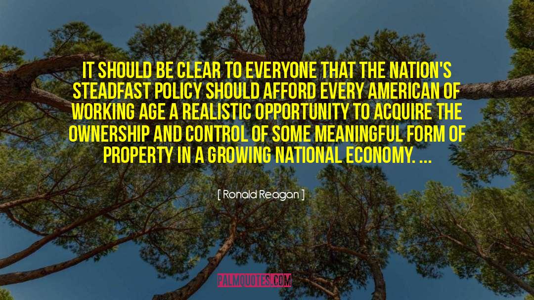 National Economy quotes by Ronald Reagan