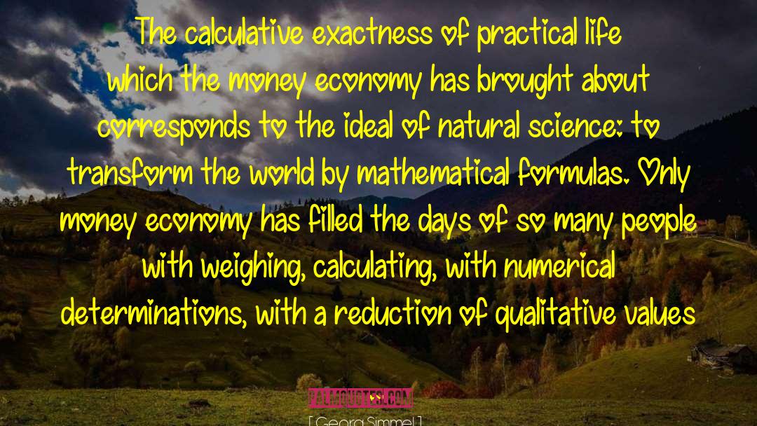 National Economy quotes by Georg Simmel