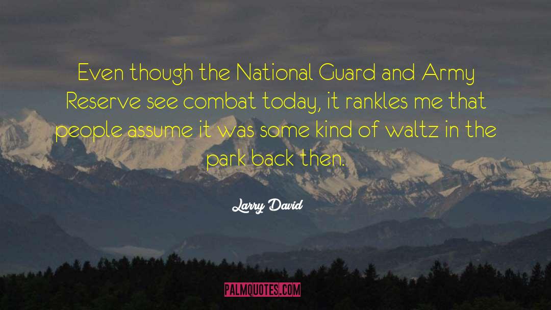 National Guard quotes by Larry David