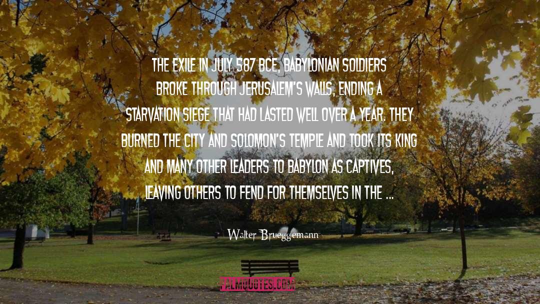 National History Day quotes by Walter Brueggemann