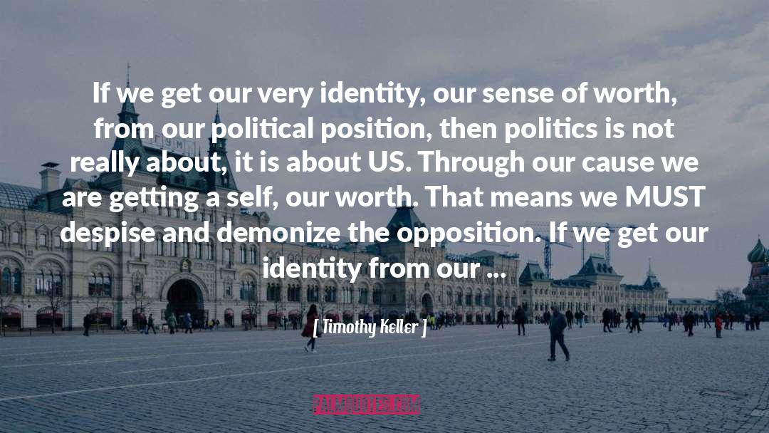 National Identity quotes by Timothy Keller
