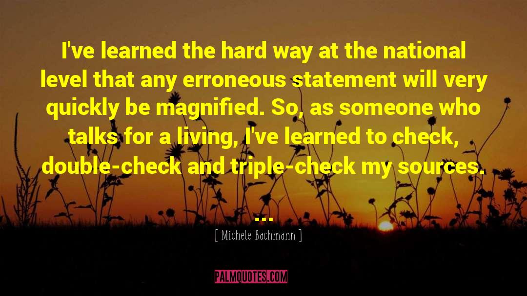 National Intelligence quotes by Michele Bachmann