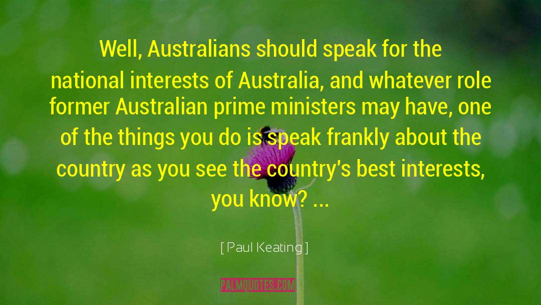 National Interests quotes by Paul Keating