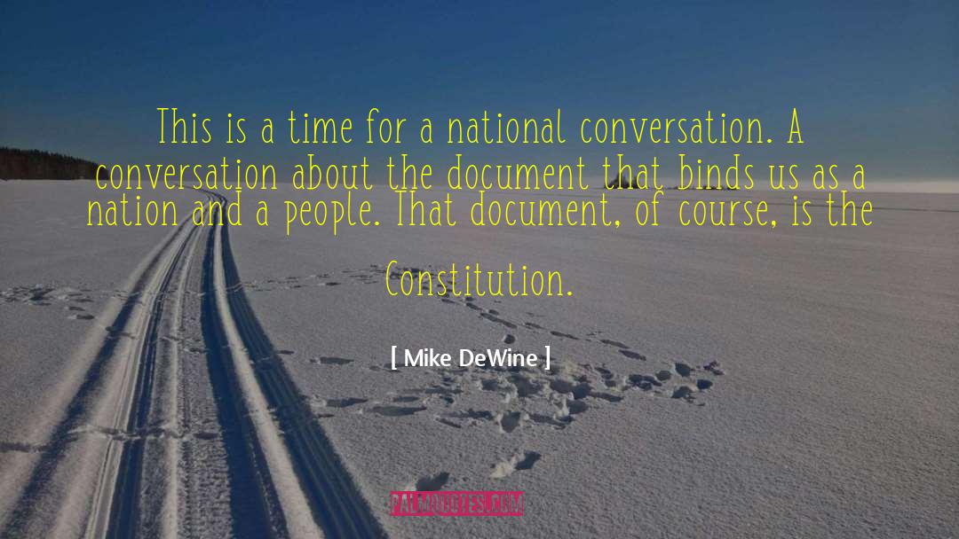 National Narcissism quotes by Mike DeWine