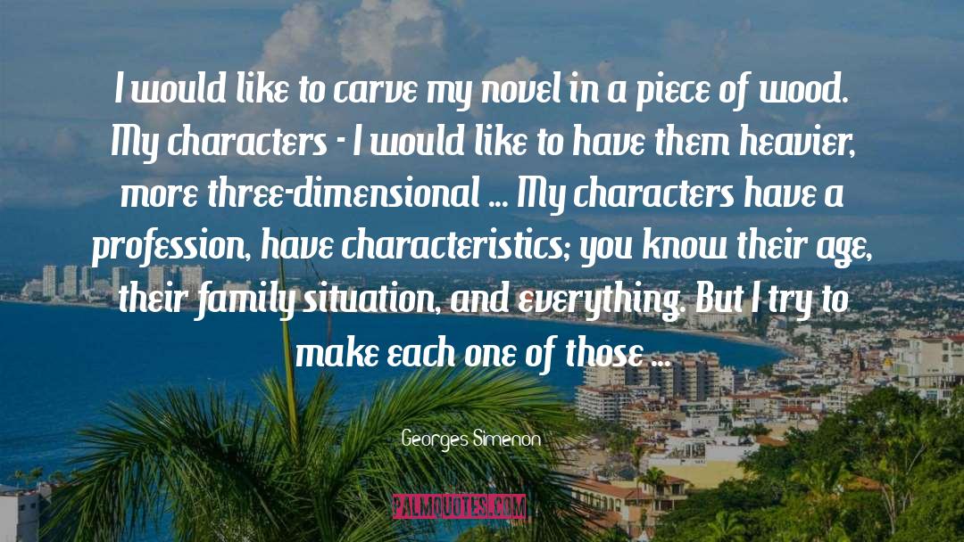 National Novel Writing Month quotes by Georges Simenon