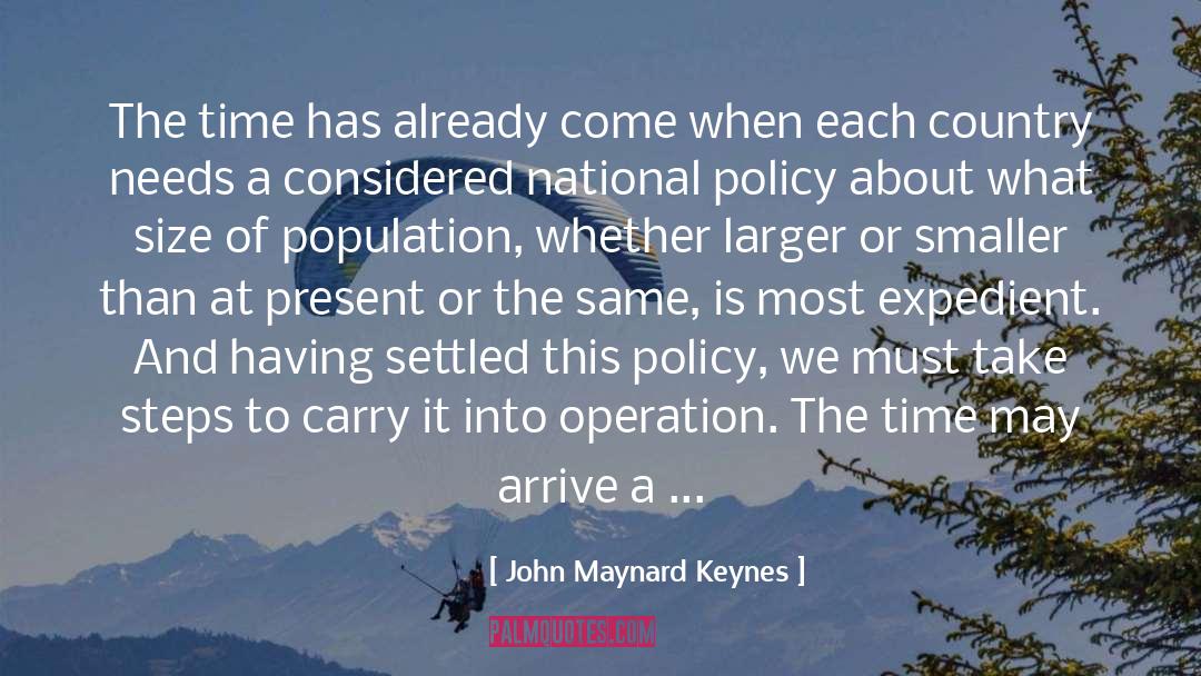 National Policy quotes by John Maynard Keynes